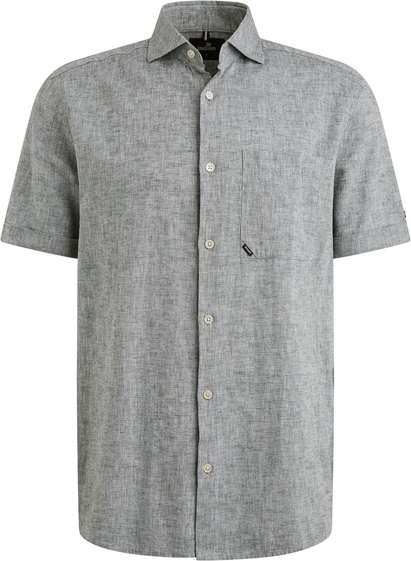Vanguard Overhemd Lange Mouw Short Sleeve Overhemd Linnen Blend Dark Slate