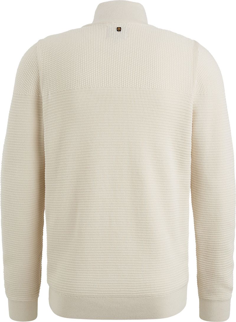 PME Legend Half Zip Trui Mouliné Ecru