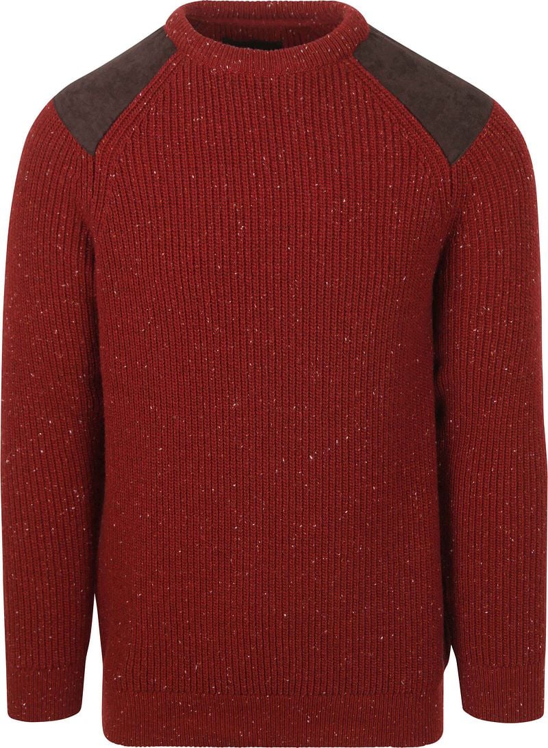 Barbour Pullover Raisthorpe Lambswool Rot - Größe M günstig online kaufen