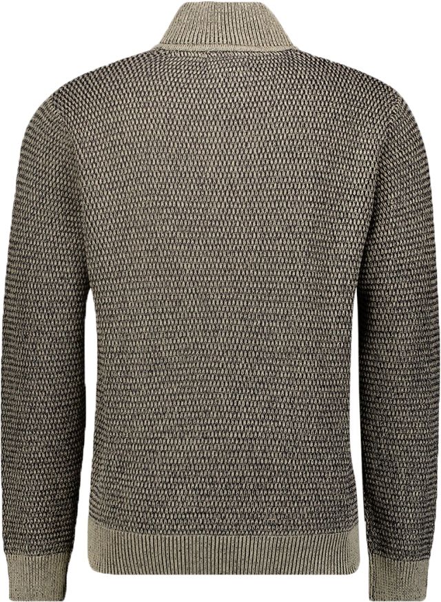No Excess Half Zipper Greige