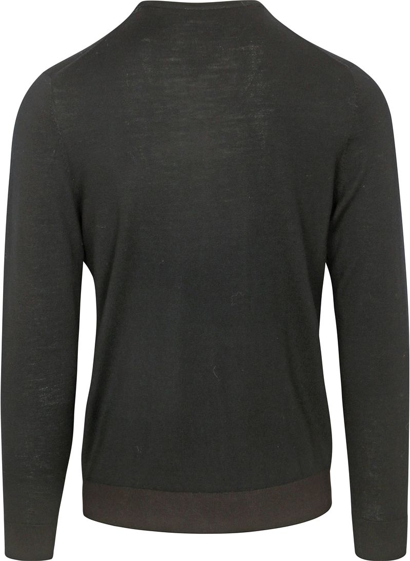 Profuomo Pullover Merinowol Zwart