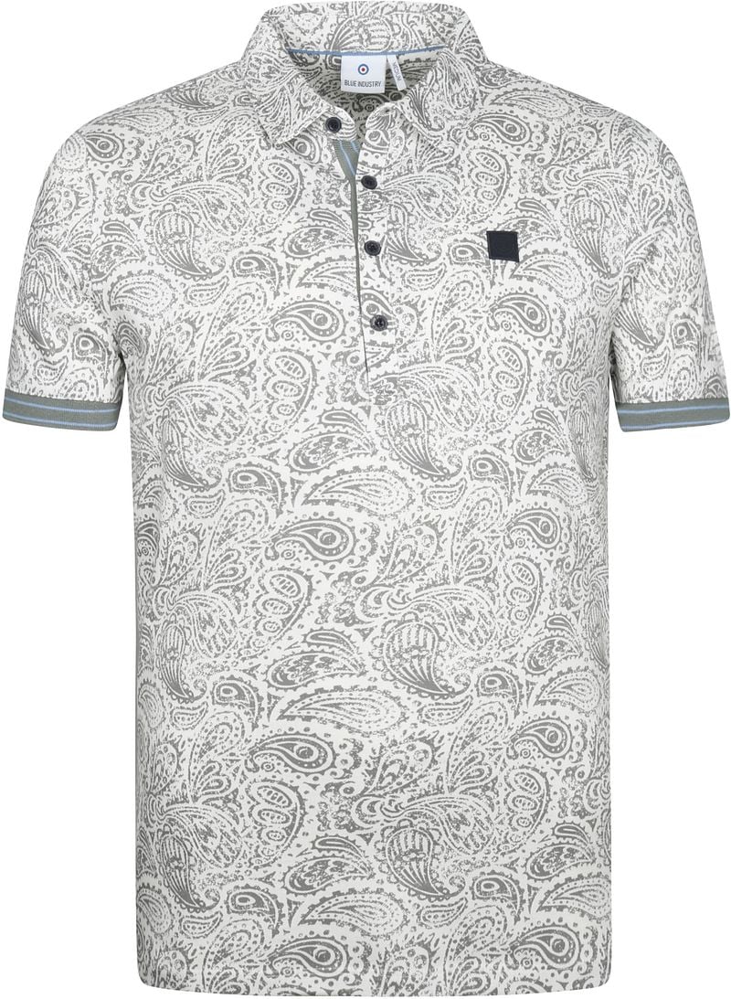 Blue Industry M25 Polo Shirt Paisley Grün - Größe XL günstig online kaufen