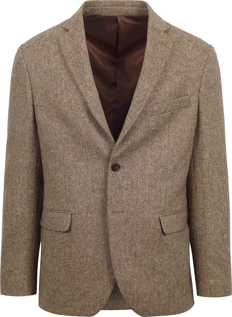 Suitable Tweed Blazer Herringbone Beige - Größe 52 günstig online kaufen