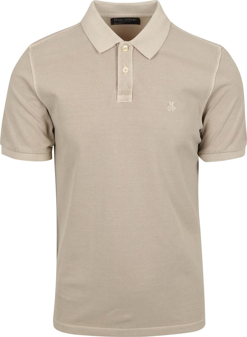 Marc O'Polo Poloshirt Faded Silk Greige - Größe XXL günstig online kaufen