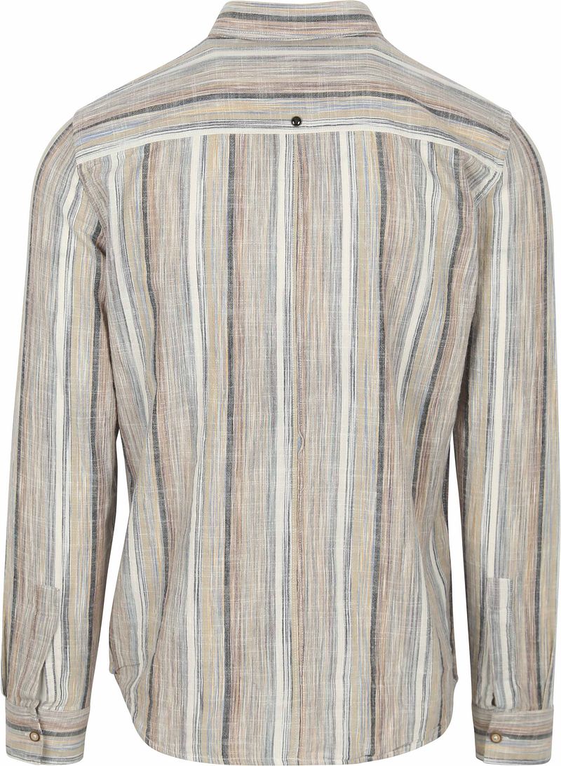 No Excess Overhemd Streep Beige