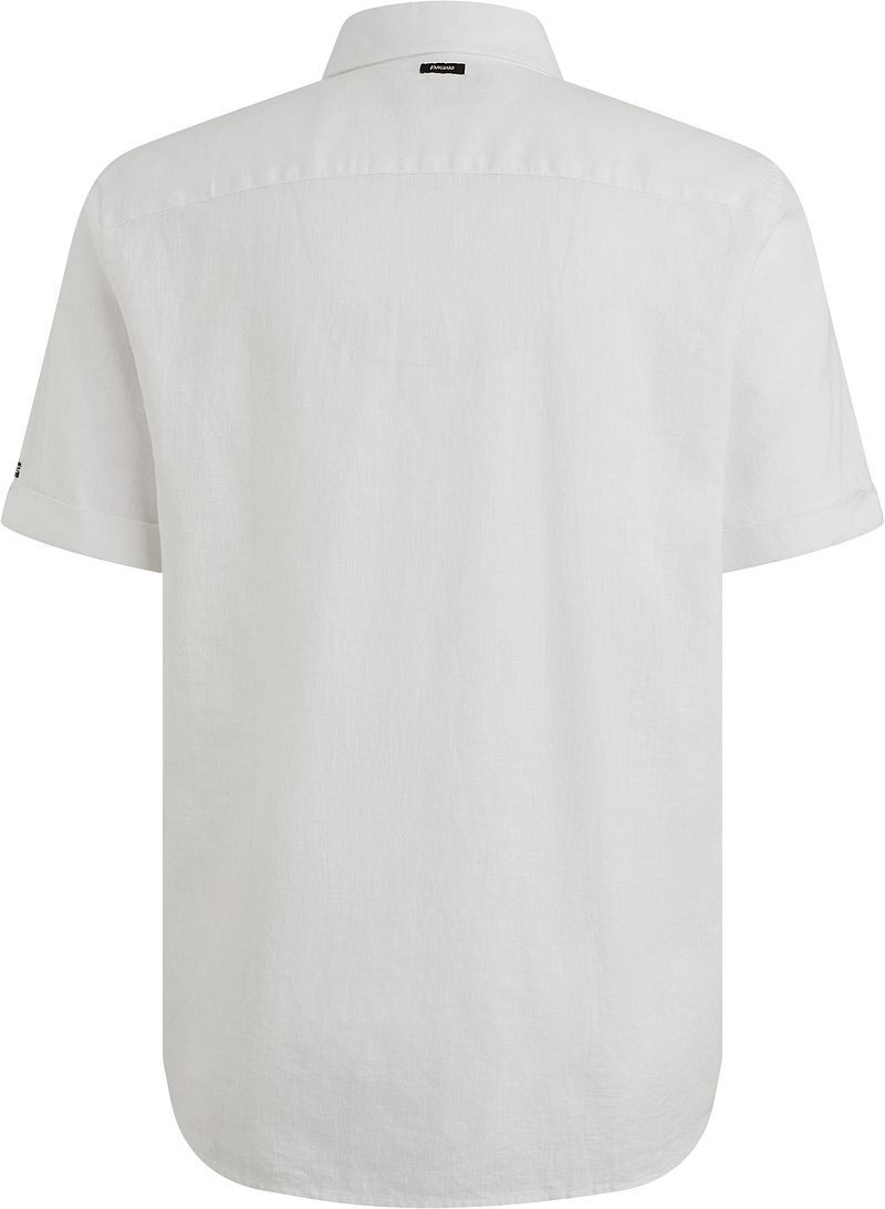 Vanguard Short Sleeve Overhemd Linnen Blend Wit