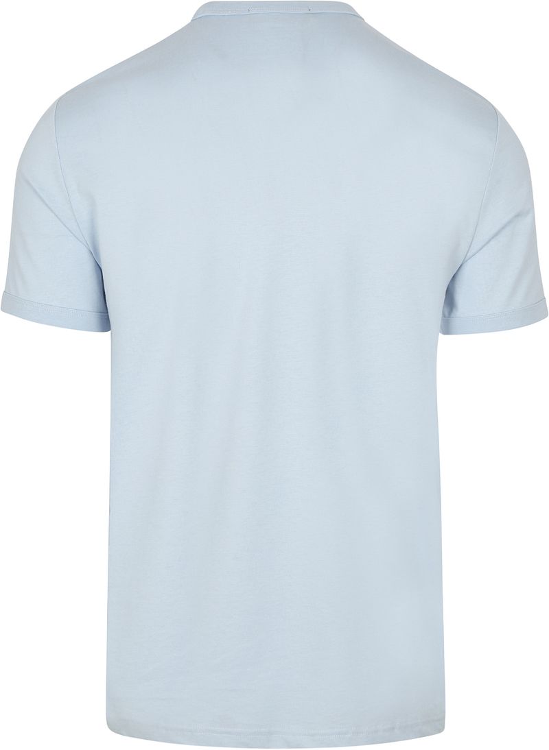 Fred Perry T-shirt Ringer Licht Blauw