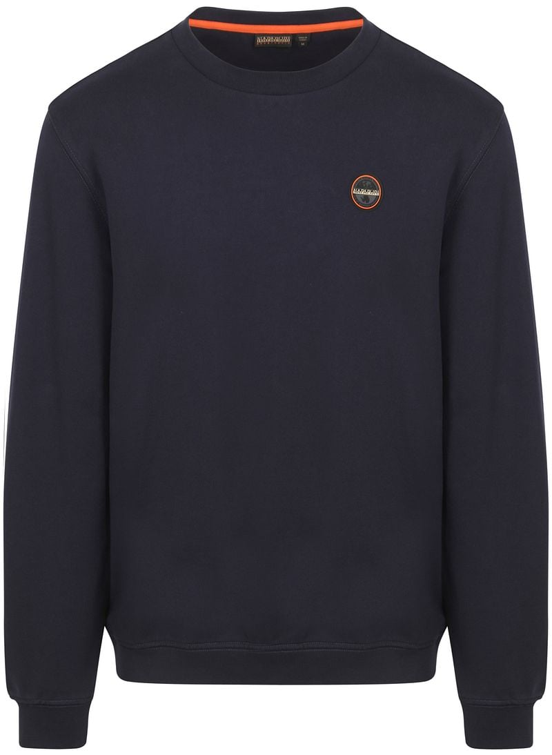 Napapijri Badge Sweater Navy - Größe M günstig online kaufen