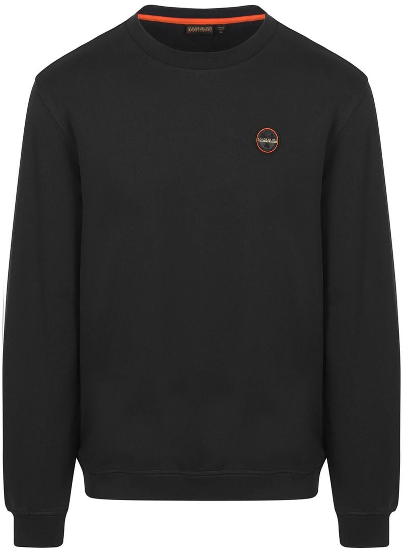 Napapijri Badge Sweater Schwarz - Größe L günstig online kaufen