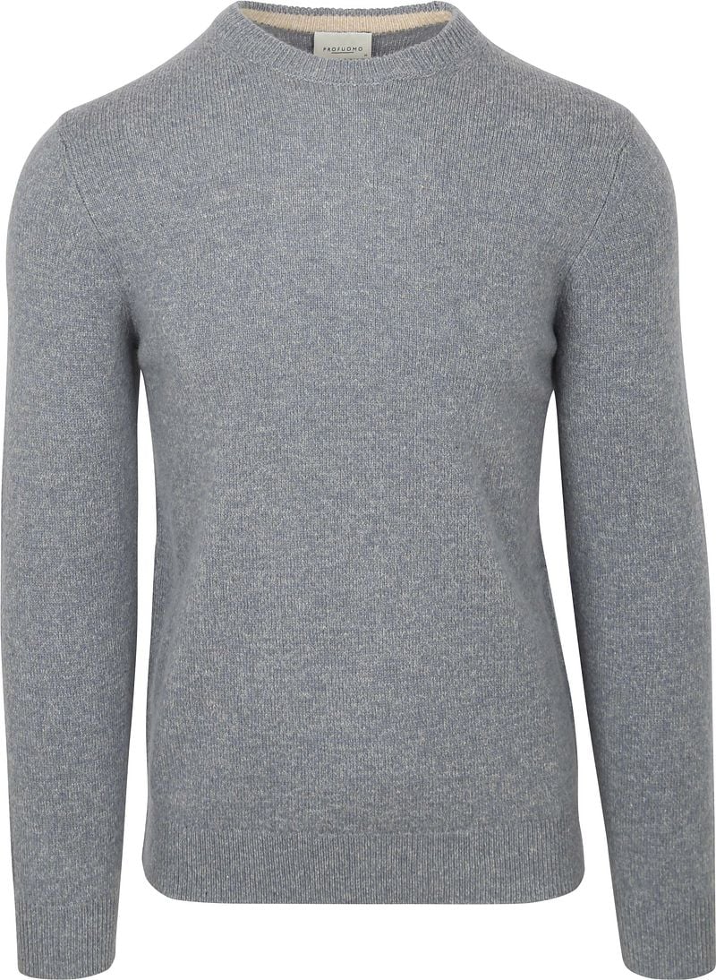 Profuomo Pullover Wool Blend Blau - Größe M günstig online kaufen