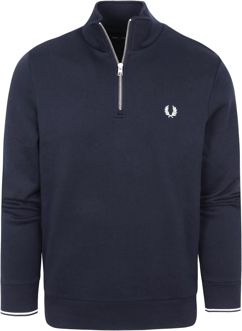 Fred Perry Half Zip Pullover Navy Blau - Größe L günstig online kaufen