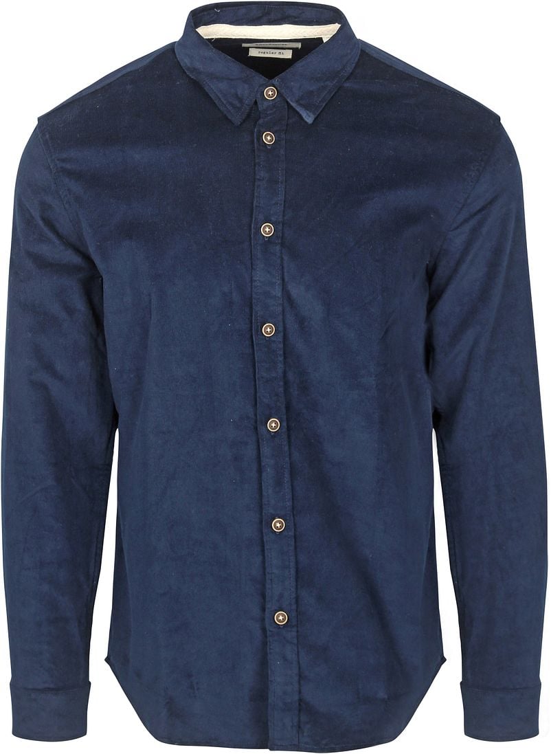 Anerkjendt  Overhemd Leif Corduroy Navy