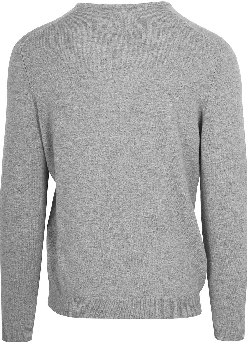 Steppin' Out Pullover V-hals Merinowol Mid Grijs