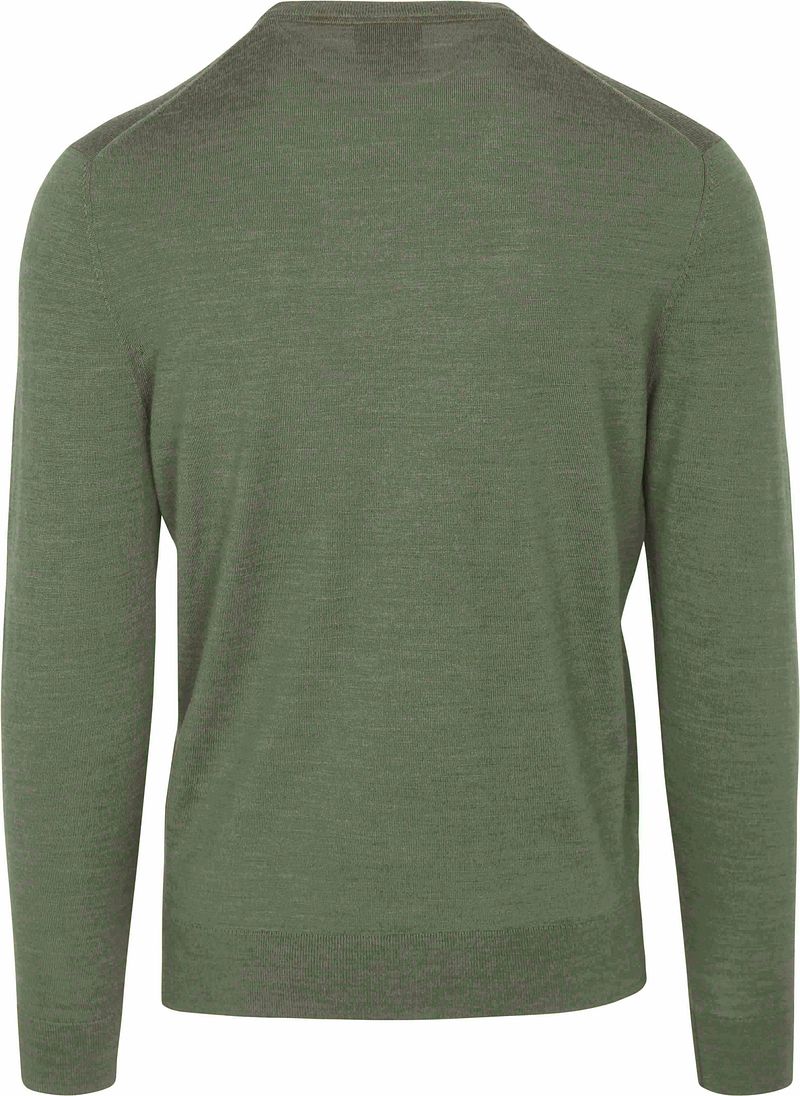 Suitable Merino Pullover Mid Groen