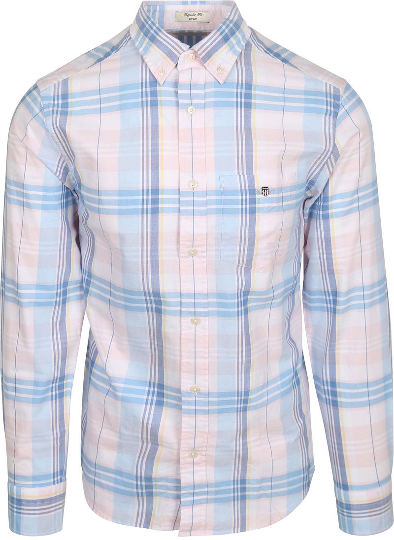 Gant Hemd Tartan Kariert Rosa - Größe 3XL günstig online kaufen