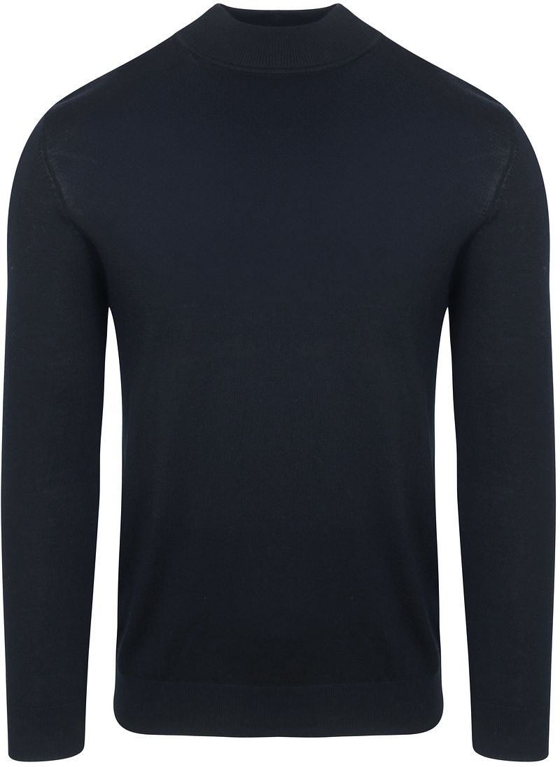 Profuomo Turtleneck Merino Pullover Blau - Größe XXL günstig online kaufen