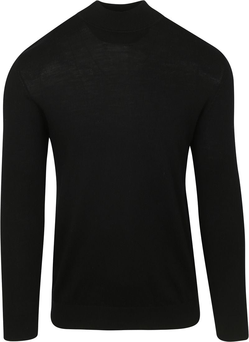 Profuomo Turtleneck Trui Merino Zwart