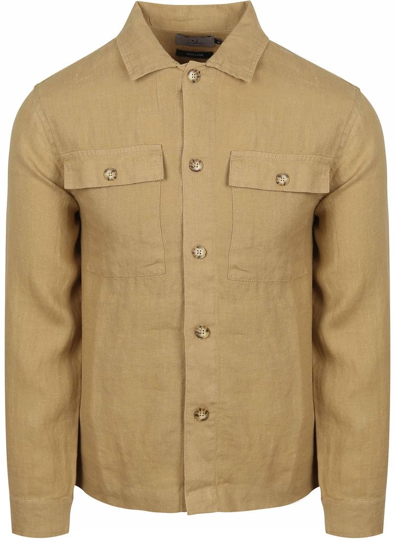 Suitable Leinen Überhemd Beige - Größe L günstig online kaufen