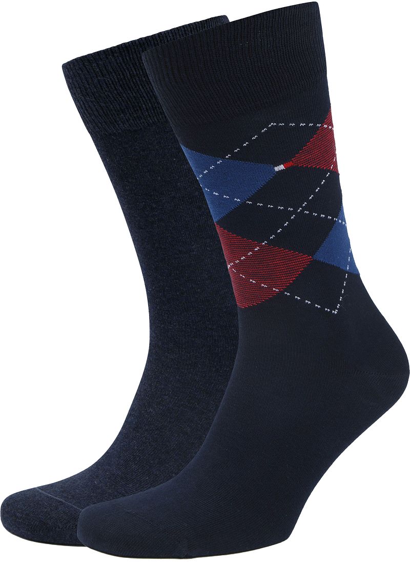 Tommy Hilfiger 2-Pack Socken Blau - Größe 39-42 günstig online kaufen