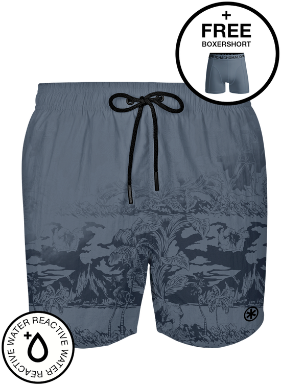 Muchachomalo Boxer de Bain Grise Gris taille S