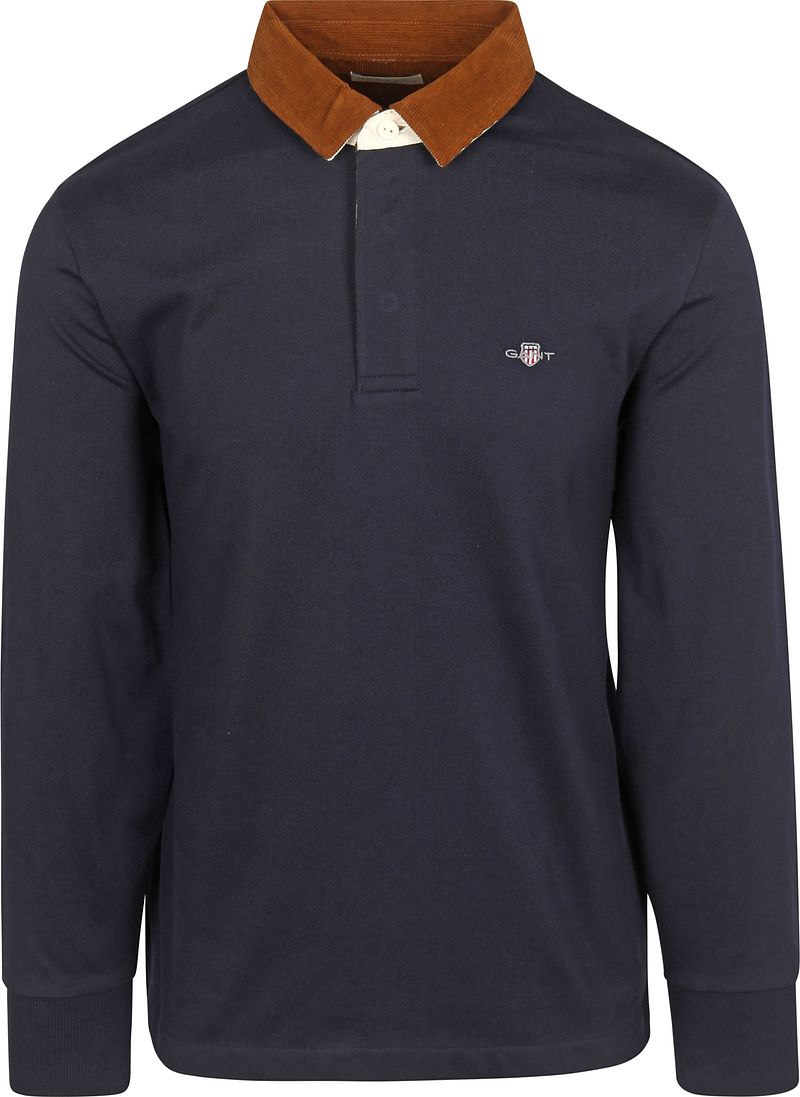 Gant Heavy Rugger Shield Corduroy Polo Navy