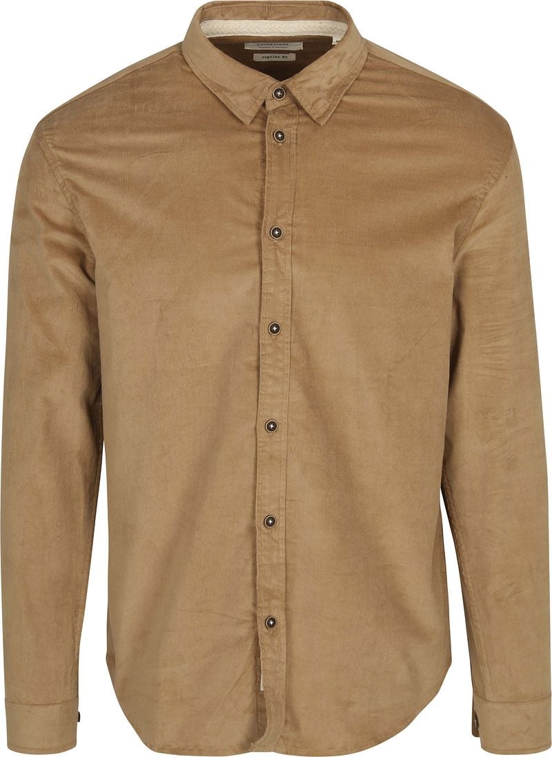 ANERKJENDT Heren Overhemden Akleif Solid Cord Shirt Beige