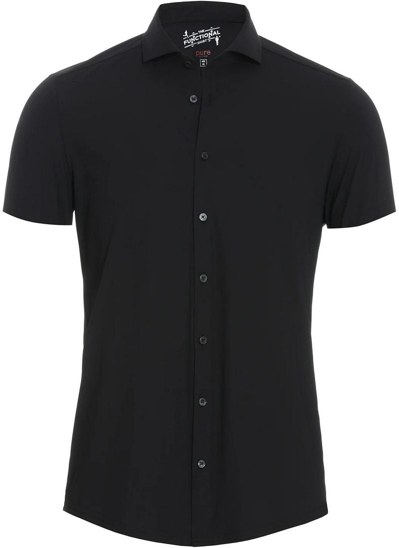 Pure Kurzarmhemd The Functional Shirt Blau-Schwarz - Größe 42 günstig online kaufen