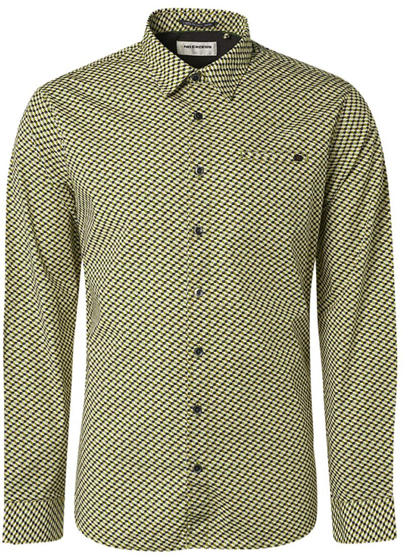 No Excess Chemise Impression Vert taille XXL
