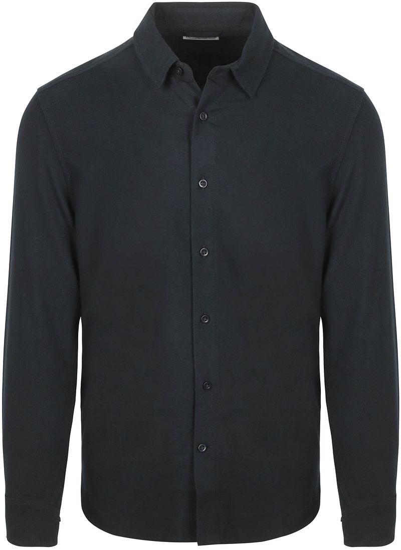 Knowledge Cotton Apparel Shirt Flannel Total Eclipse - Größe L günstig online kaufen