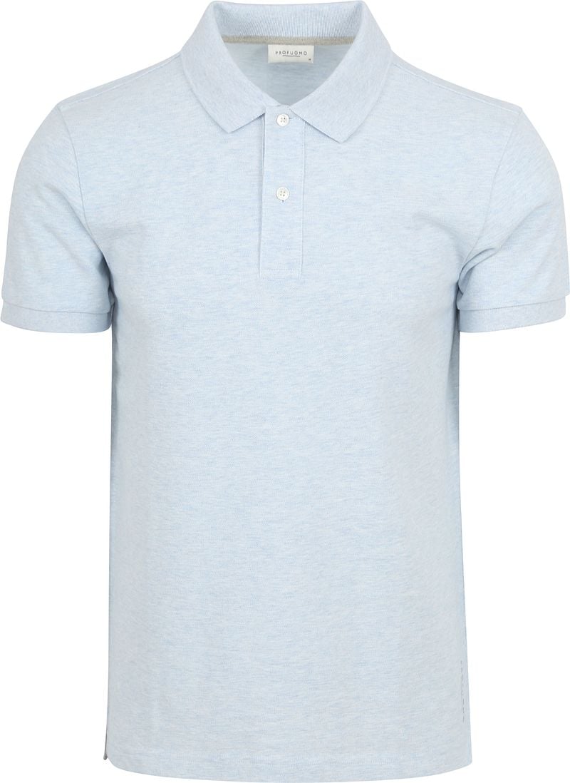 PROFUOMO Heren Polo's & T-shirts Polo Short Sleeve Lichtblauw