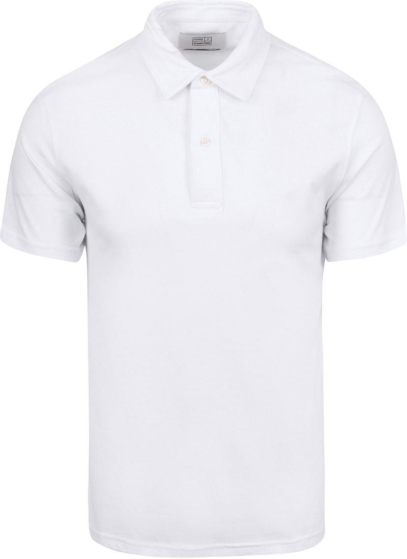 KING Essentials The James Poloshirt Wit