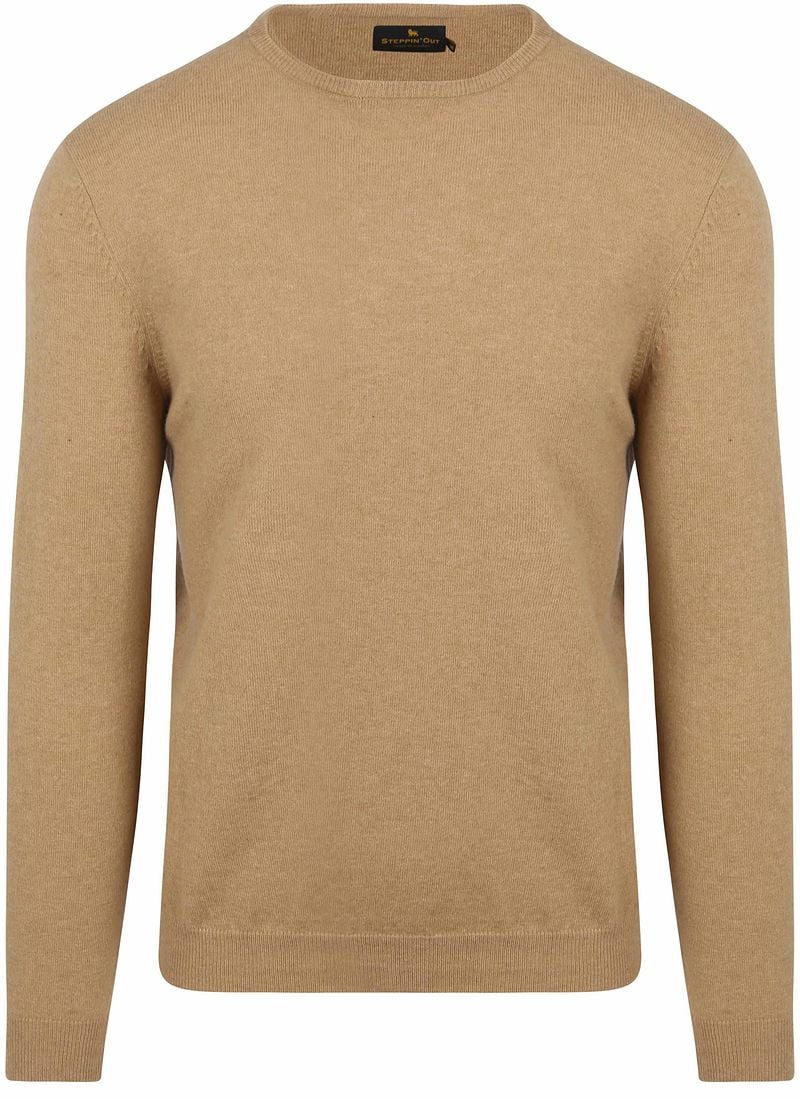 Steppin' Out Pullover Merinowolle Beige - Größe XL günstig online kaufen