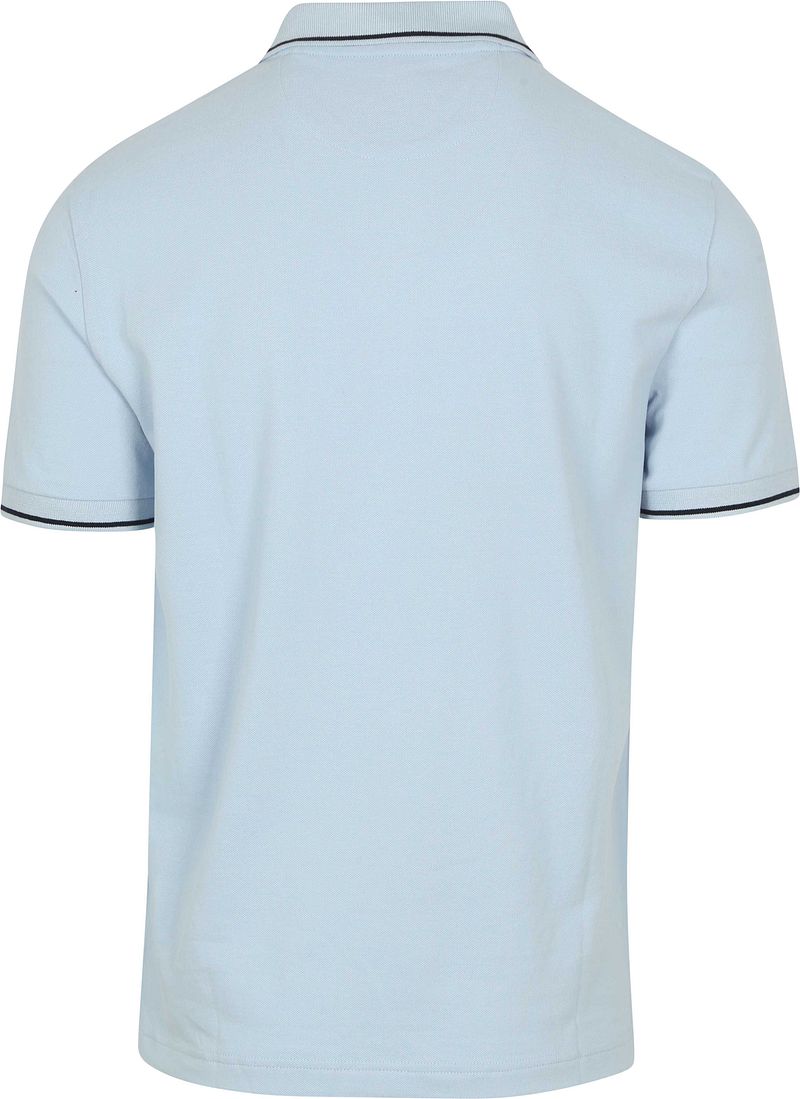 Gant Tipping Piqué Poloshirt Lichtblauw
