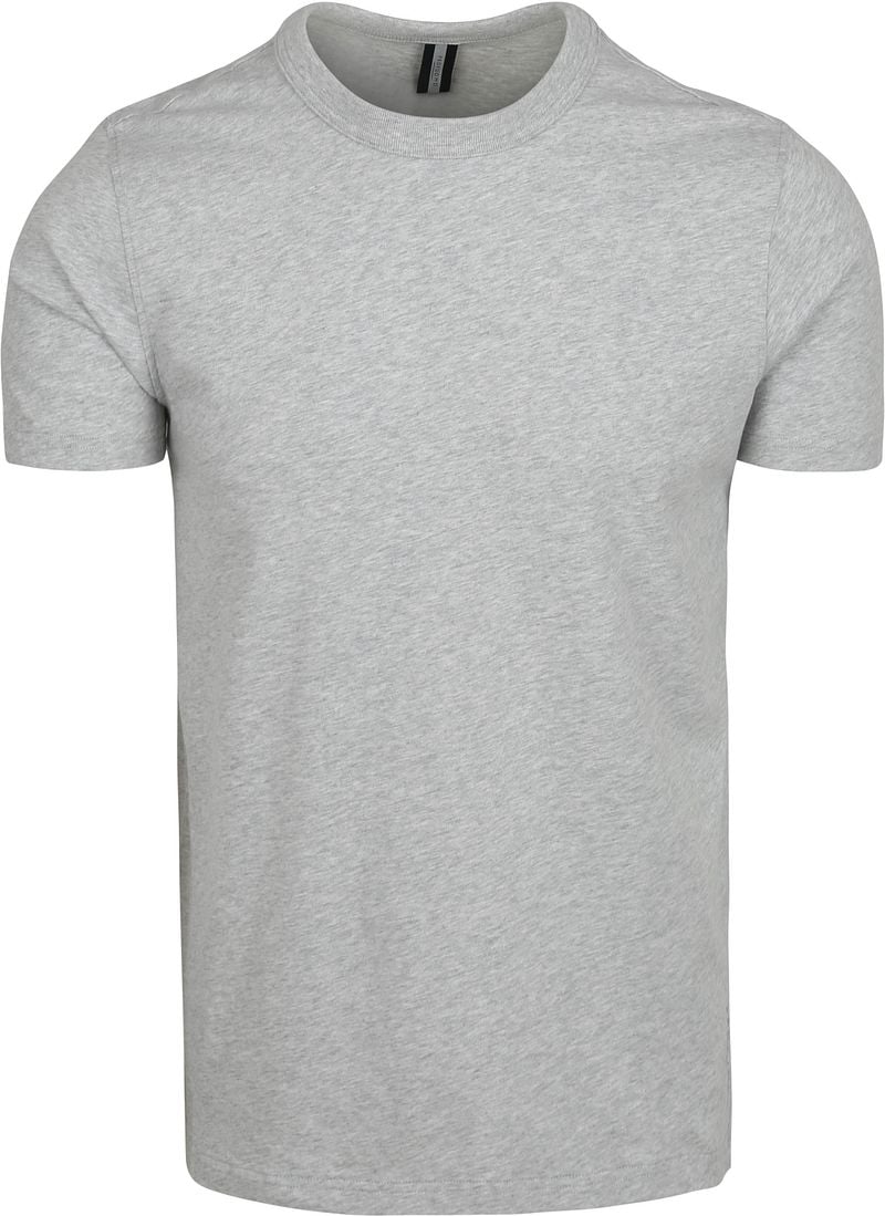 Profuomo T-Shirt Grau Melange - Größe M günstig online kaufen