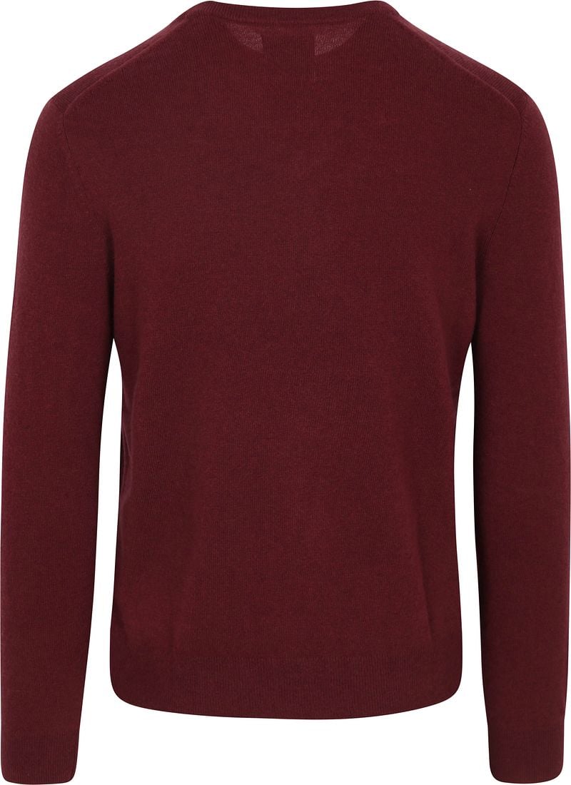 Gant Pullover V-Ausschnitt Wool Blend Bordeaux - Größe M günstig online kaufen