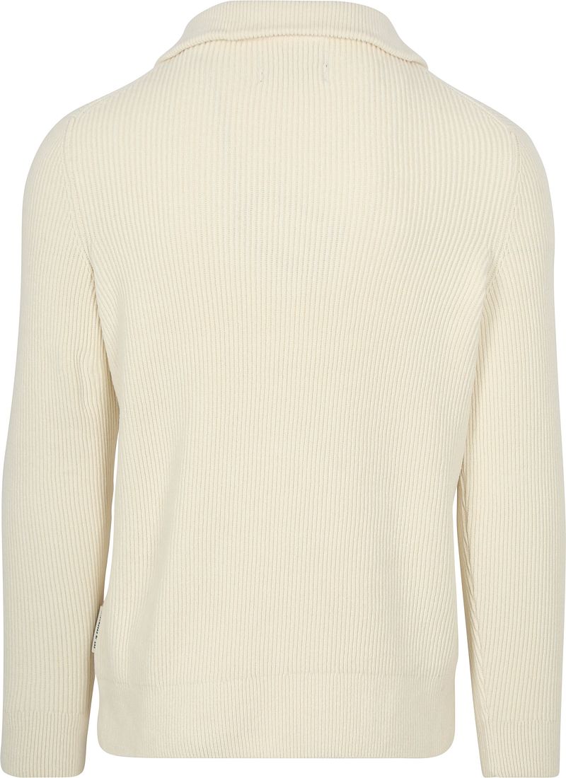 Marc O'Polo Half Zip Trui Ecru