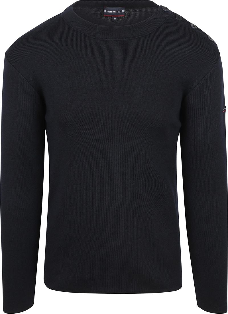 Armor-lux Marin Goulenez Trui Merinowol Navy