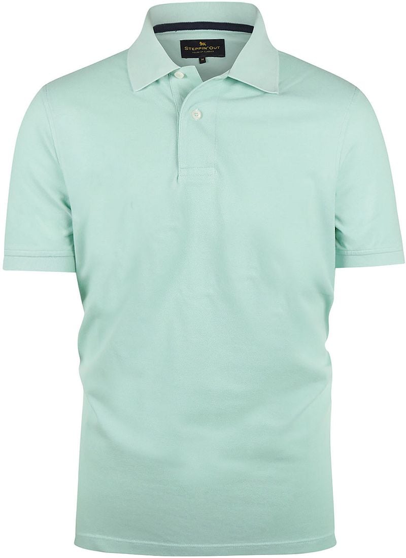 Steppin' Out Polo piqué klassiek korte mouw Mint