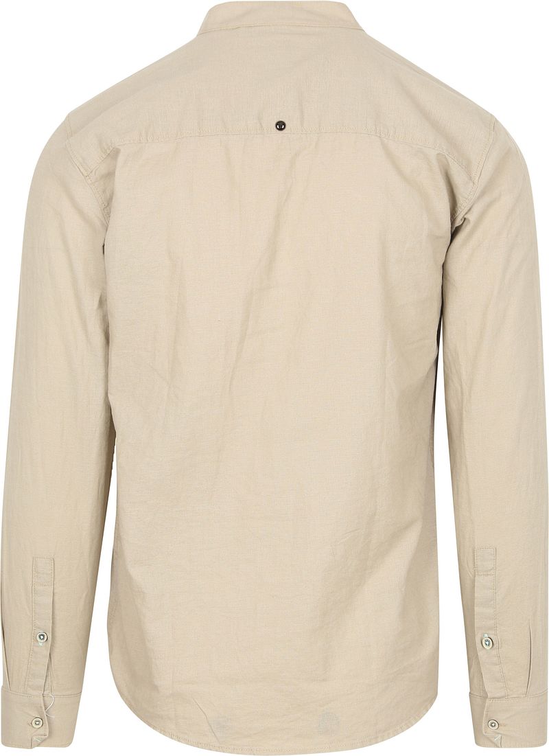 No Excess Overhemd Linnen Blend Beige