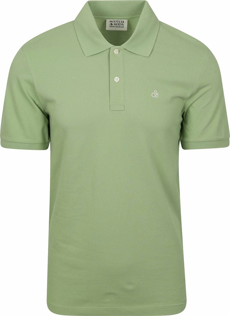 Scotch & Soda T-shirt Scotch & Soda Core Piqué Polo Groen