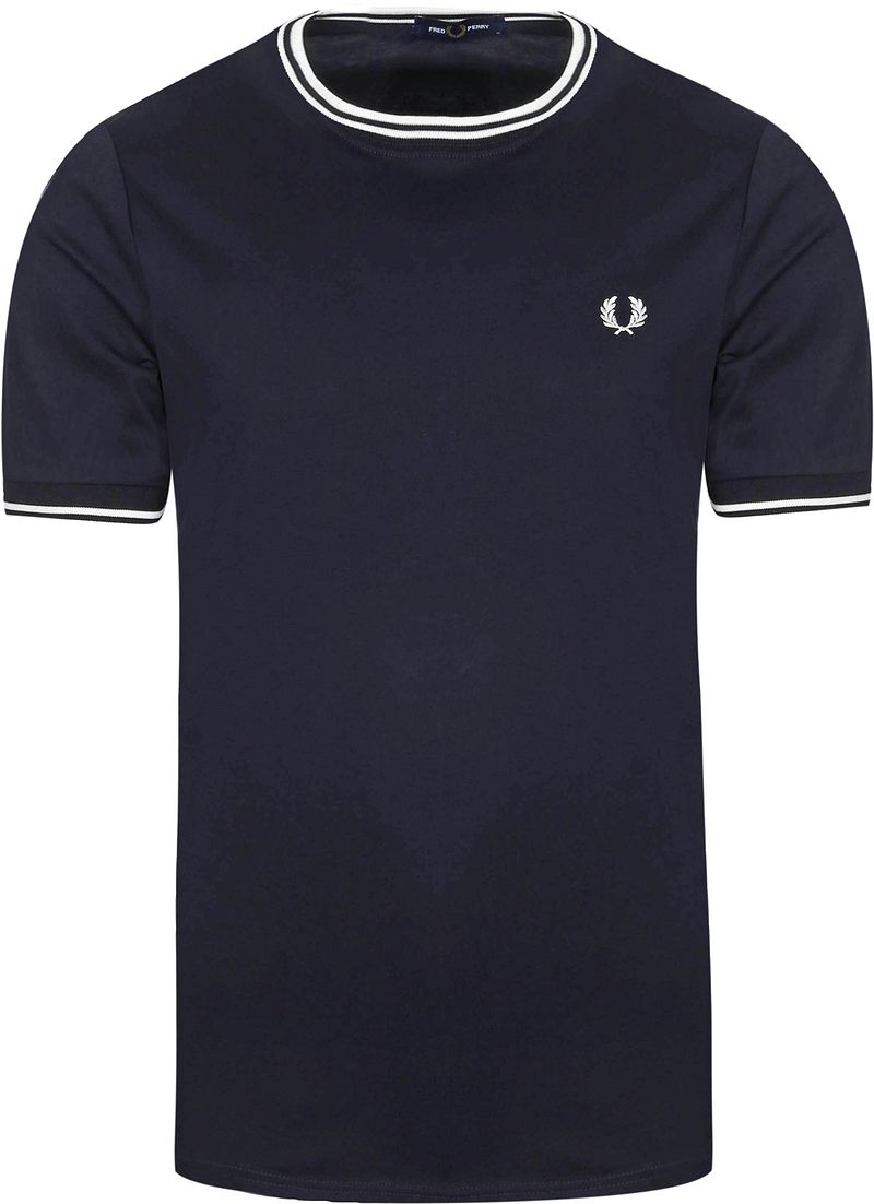 Fred Perry M1588 Twin Tipped T Shirt Navy - Größe L günstig online kaufen