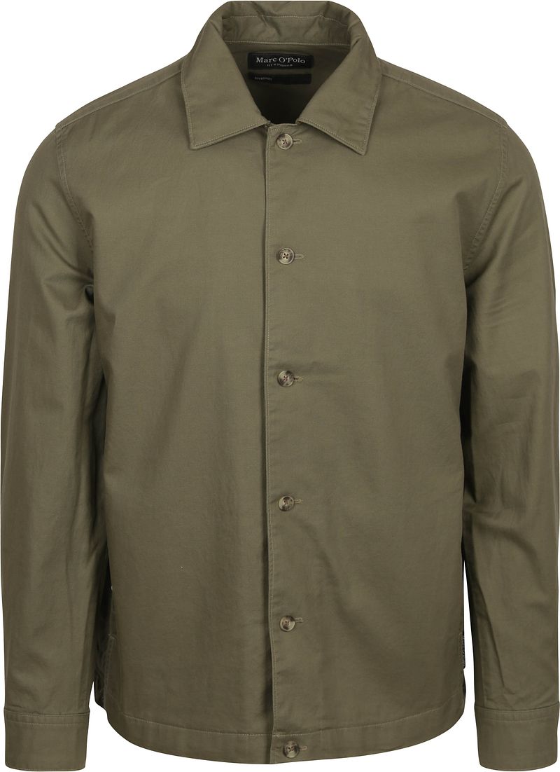 Marc O'Polo Loose fit overshirt van een mix van katoen en linnen