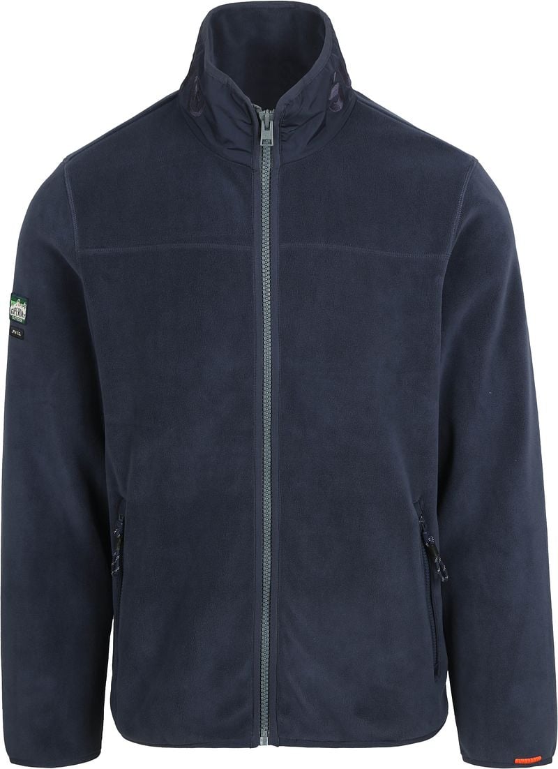 Superdry Strickjacke Fleece Lauren Navy - Größe L günstig online kaufen