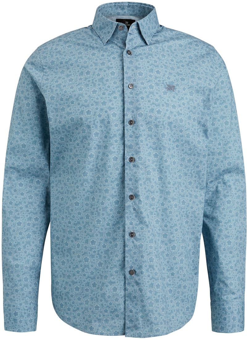 Vanguard Overhemd Print Lichtblauw