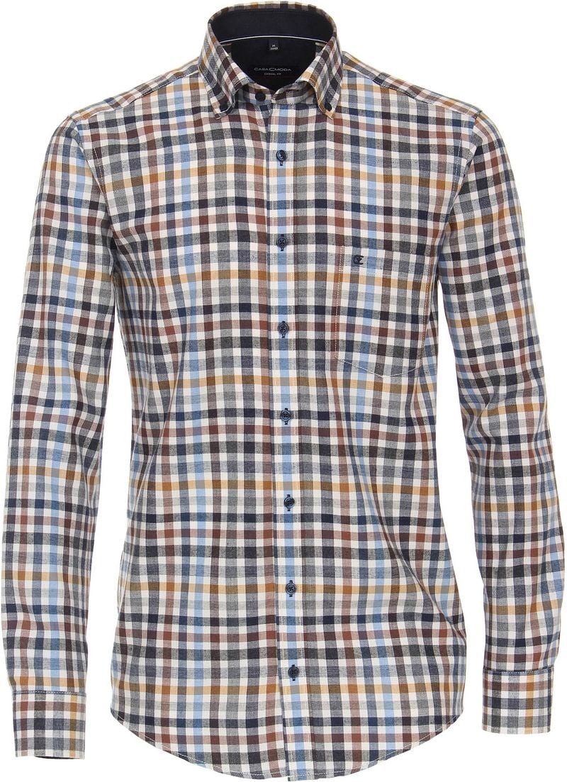 Casa Moda Chemise A Carreaux Multicolour Multicoloré Bleu Gris taille M