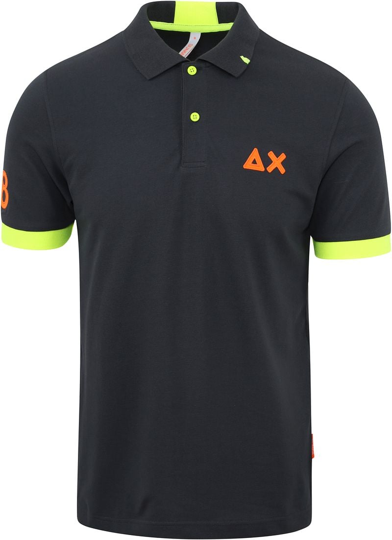 Sun68 Poloshirt Logo Anthrazit - Größe M günstig online kaufen