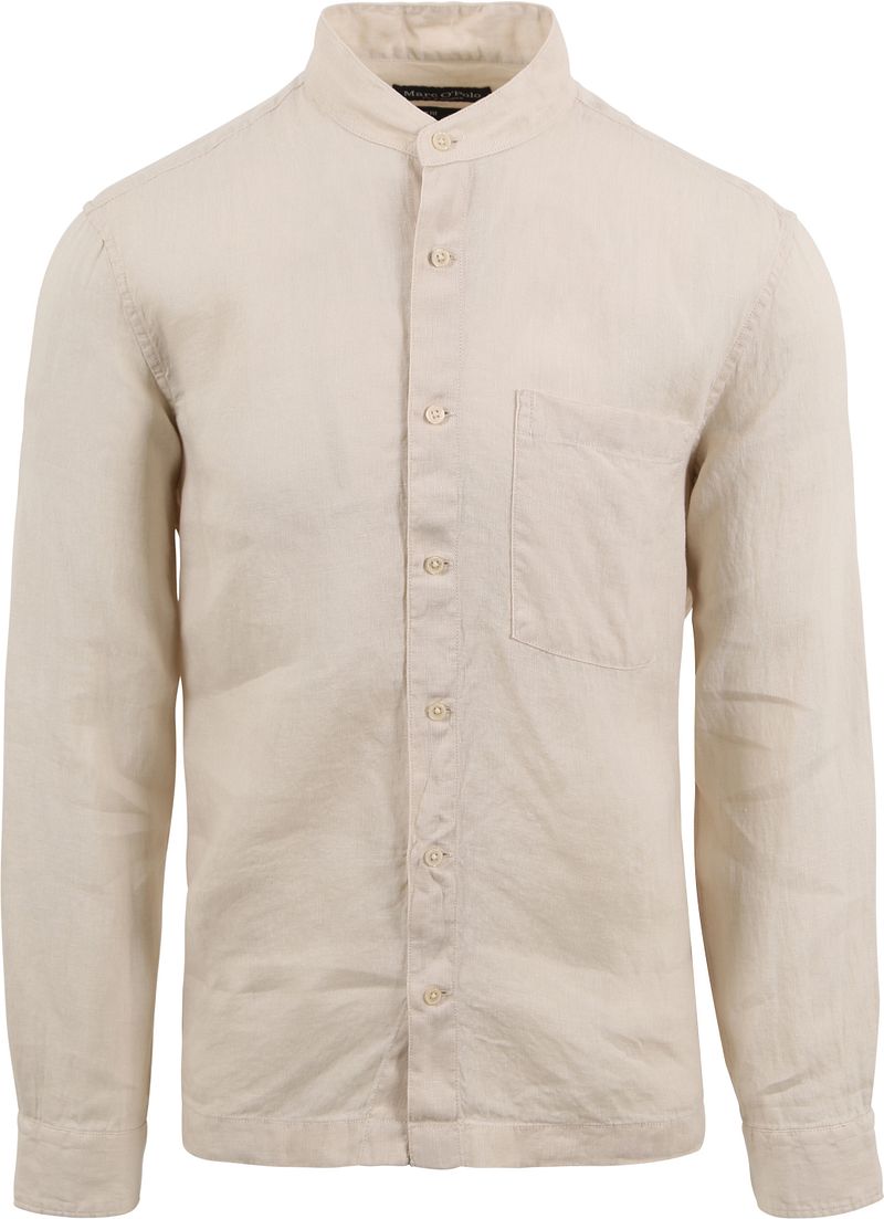 Marc O'Polo Hemd Leinen Beige - Größe XXL günstig online kaufen