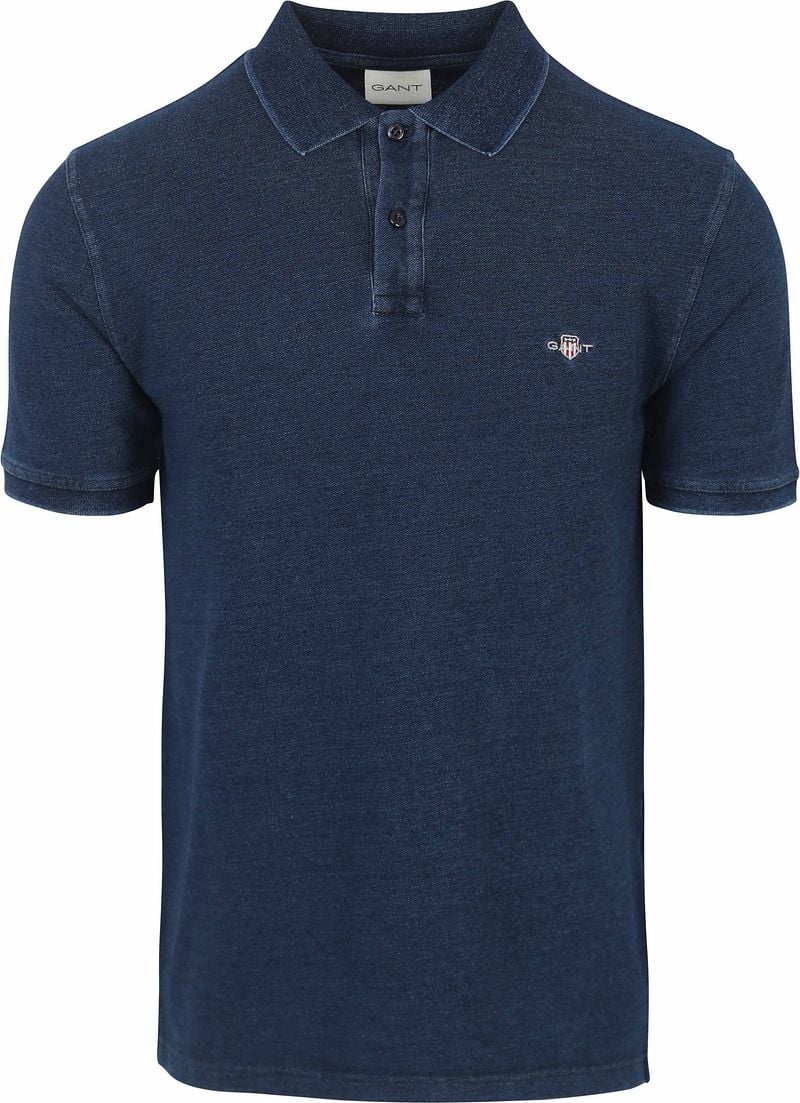 Gant Polohemd Pique Navy Melange - Größe XL günstig online kaufen