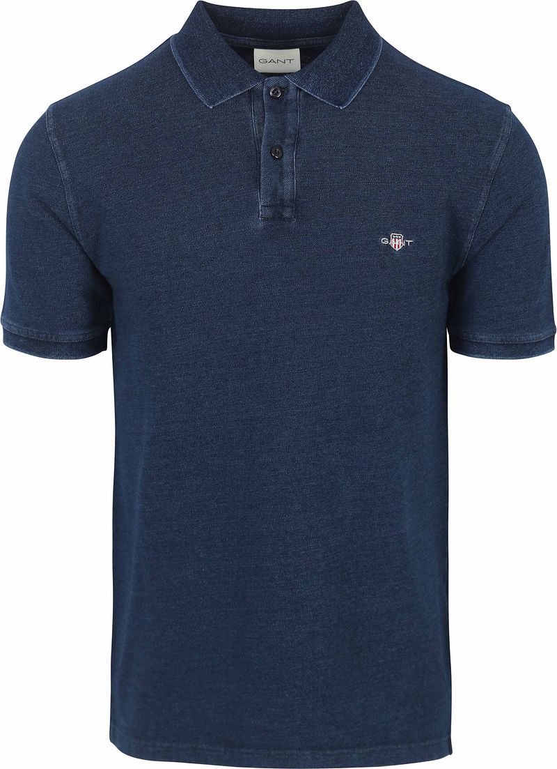 Gant Poloshirt Pique Indigo Melange