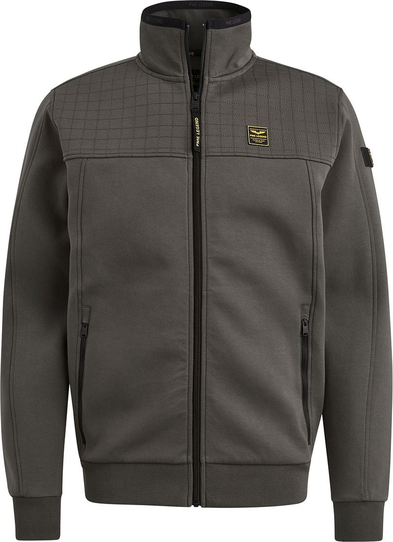 PME LEGEND Heren Jassen Zip Jacket Spacer Look Sweat Groen
